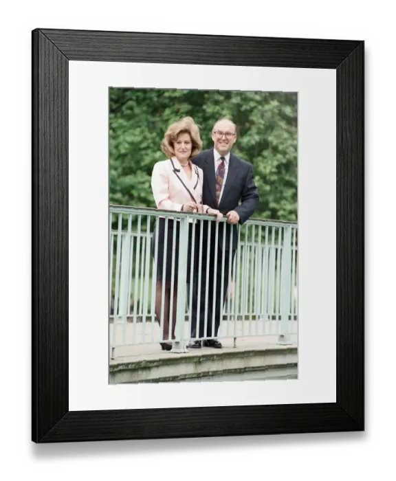 Framed Print : New Leader of the Labour Party John Smith takes a post-election walk through London