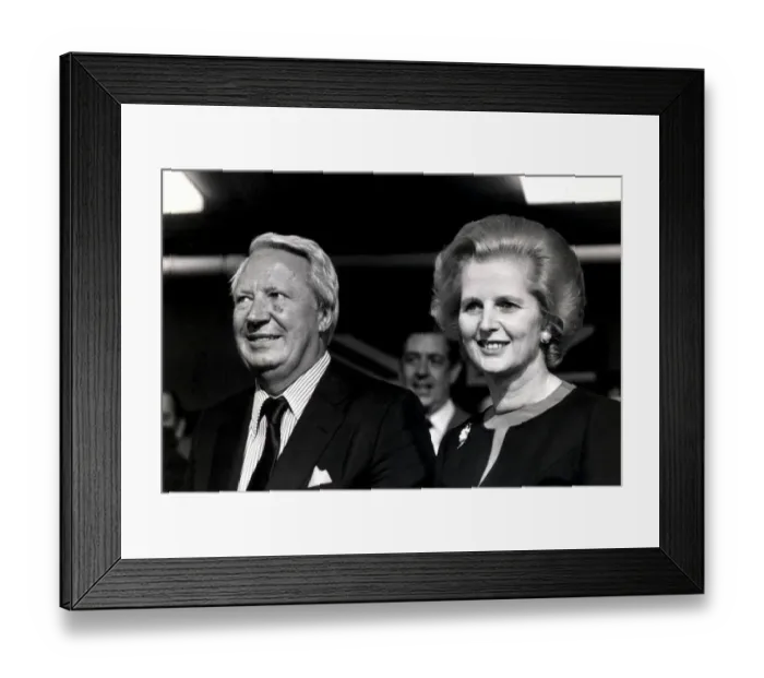 Framed Print : TED HEATH AND MARGARET THATCHER - 10TH OCTOBER 1976