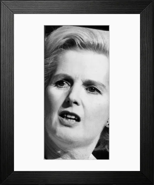 Framed Print : Margaret Thatcher giving speech at conference - October 1976 Framed Print : Margaret Thatcher giving speech at conference - October 1976