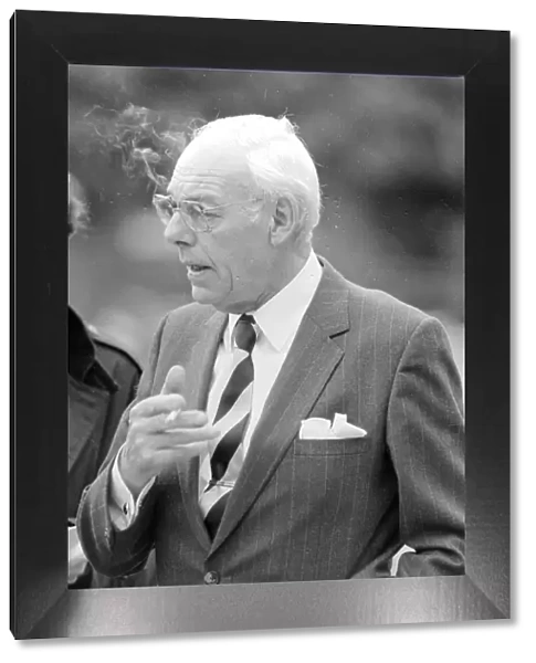 Denis Thatcher pictured smoking - 19  /  07  /  1988