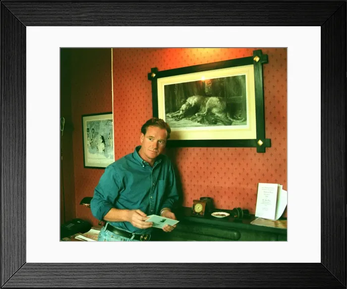 Framed Print : James Hewitt at home. Pix. by John Downing. ----- JAMES HEWITT Framed Print : James Hewitt at home. Pix. by John Downing. ----- JAMES HEWITT