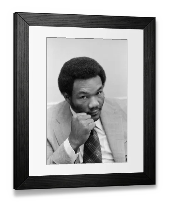 Framed Print : Heavyweight champion of the world, George Foreman in London