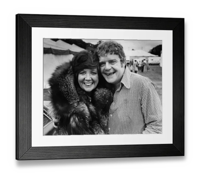 Framed Print : Cilla Black and Geoffrey Hughes at St Helens show. Sherdley Park, St Helen, Merseyside Framed Print : Cilla Black and Geoffrey Hughes at St Helens show. Sherdley Park, St Helen, Merseyside