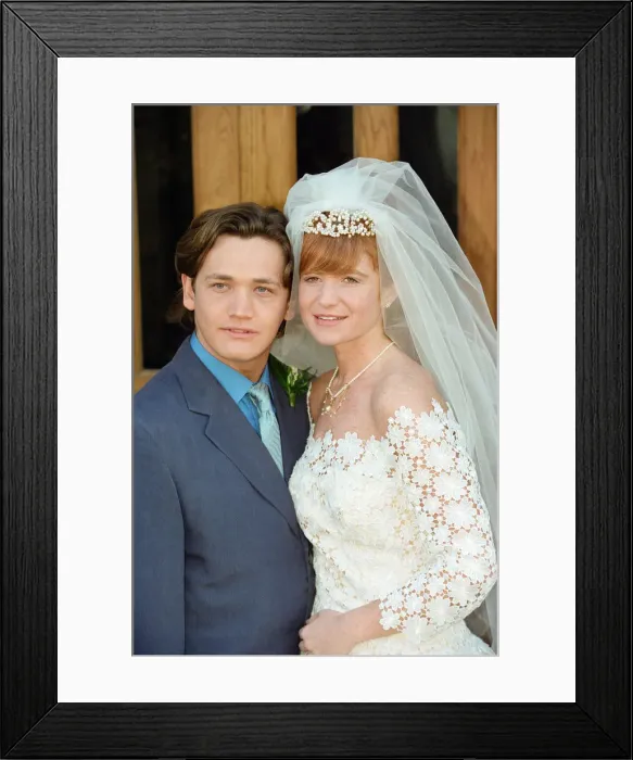 Framed Print : The cast of EastEnders filming scenes for the wedding of characters Ricky Butcher Framed Print : The cast of EastEnders filming scenes for the wedding of characters Ricky Butcher