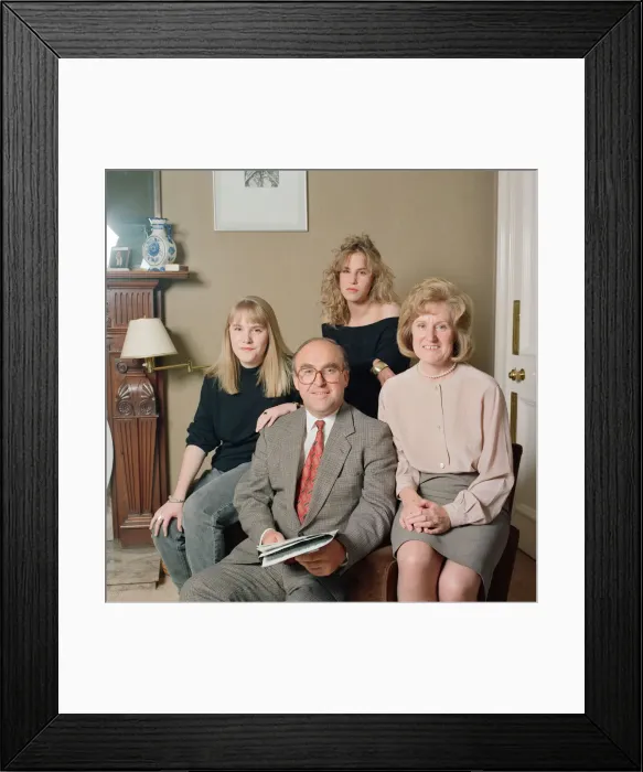 Framed Print : Shadow Chancellor of the Exchequer John Smith MP at home in Edinburgh with his family Framed Print : Shadow Chancellor of the Exchequer John Smith MP at home in Edinburgh with his family