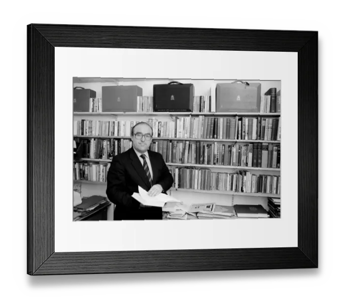 Framed Print : Labour MP John Smith at home in Edinburgh in his study. 26th September 1984 Framed Print : Labour MP John Smith at home in Edinburgh in his study. 26th September 1984