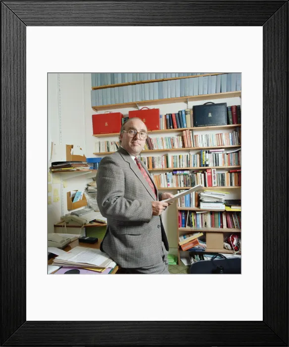 Framed Print : Shadow Chancellor of the Exchequer John Smith MP at home in Edinburgh Framed Print : Shadow Chancellor of the Exchequer John Smith MP at home in Edinburgh