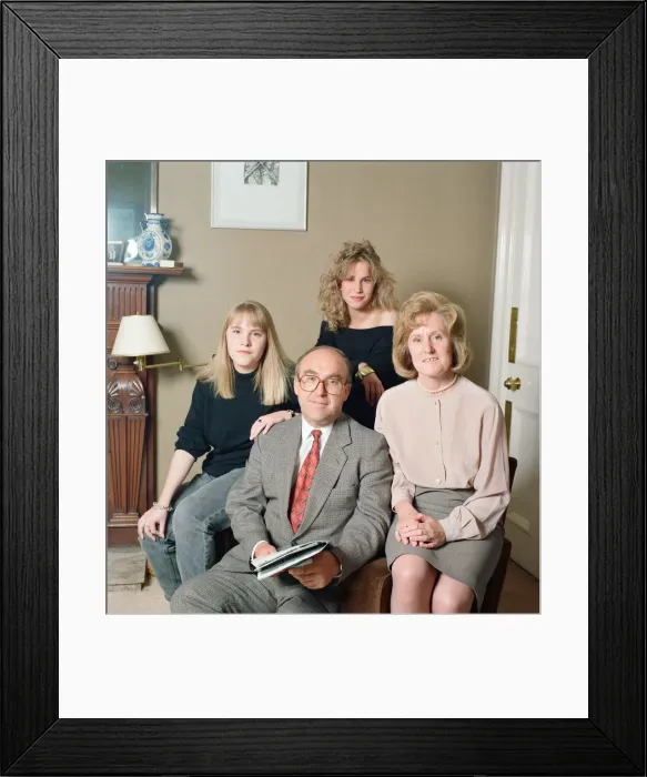 Framed Print : Shadow Chancellor of the Exchequer John Smith MP at home in Edinburgh with his family Framed Print : Shadow Chancellor of the Exchequer John Smith MP at home in Edinburgh with his family