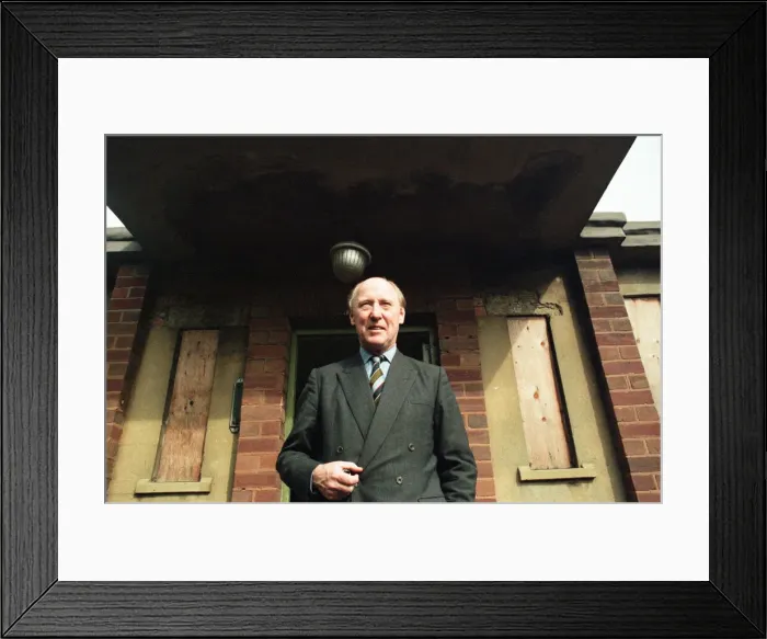 Framed Print : Air Vice Marshal Sandy Hunter seen here at the entrance to the nuclear bunker at Kenton Framed Print : Air Vice Marshal Sandy Hunter seen here at the entrance to the nuclear bunker at Kenton
