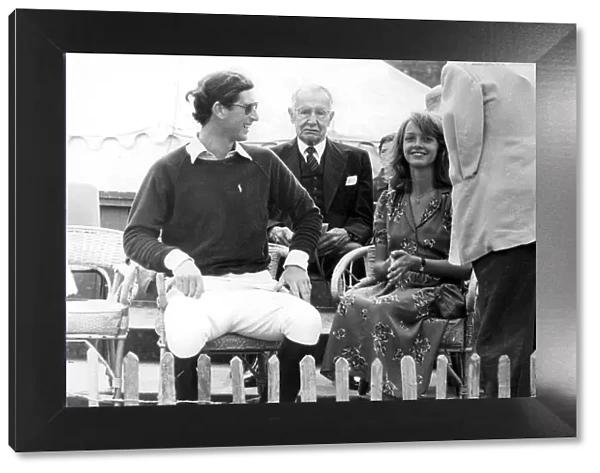 Sabrina Guinness and Prince Charles at polo match - August 1979 -----