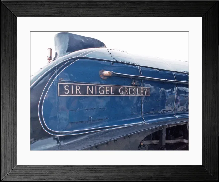 Framed Print : The A4 locomotive Sir Nigel Gresley sets off from Newcastle Central Station bound for Framed Print : The A4 locomotive Sir Nigel Gresley sets off from Newcastle Central Station bound for