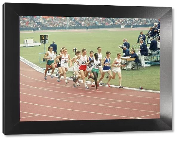 The Commonwealth Games. Pictured, the first lap of the mens 5000 meters