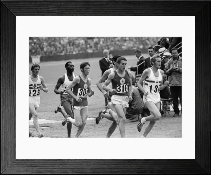 Framed Print : The Commonwealth Games. Pictured, the mens 5000 meters. Ian Stewart (316 Framed Print : The Commonwealth Games. Pictured, the mens 5000 meters. Ian Stewart (316