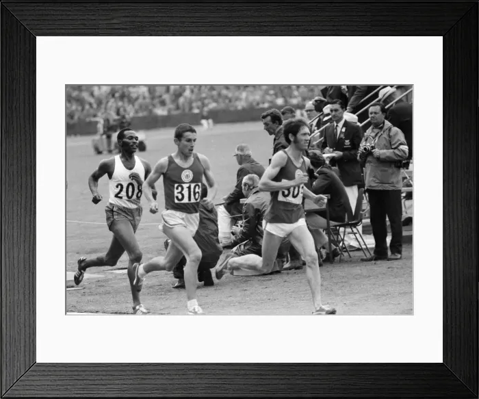 Framed Print : The Commonwealth Games. Pictured, the mens 5000 meters. Ian Stewart (316 Framed Print : The Commonwealth Games. Pictured, the mens 5000 meters. Ian Stewart (316