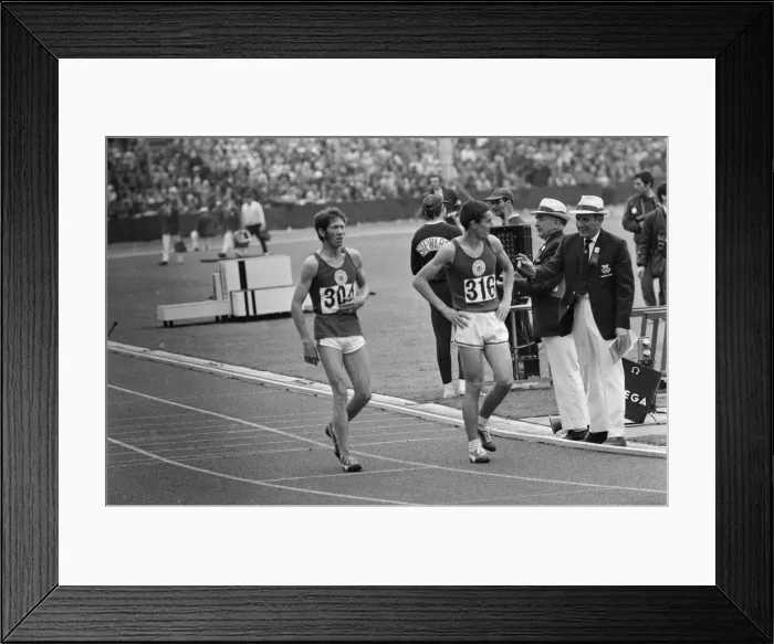 Framed Print : The Commonwealth Games. Pictured after the mens 5000 meters Framed Print : The Commonwealth Games. Pictured after the mens 5000 meters