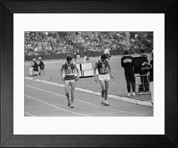 Framed Print : The Commonwealth Games. Pictured after the mens 5000 meters Framed Print : The Commonwealth Games. Pictured after the mens 5000 meters
