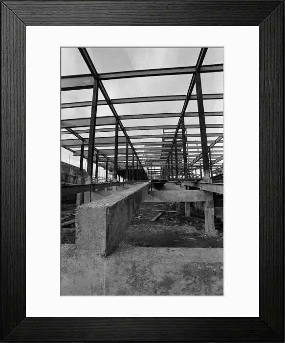 Framed Print : Construction of the Cleveland Centre, Middlesbrough. 1971