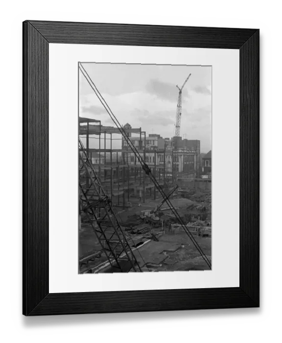Framed Print : Construction of the Cleveland Centre, Middlesbrough. 1971 Framed Print : Construction of the Cleveland Centre, Middlesbrough. 1971