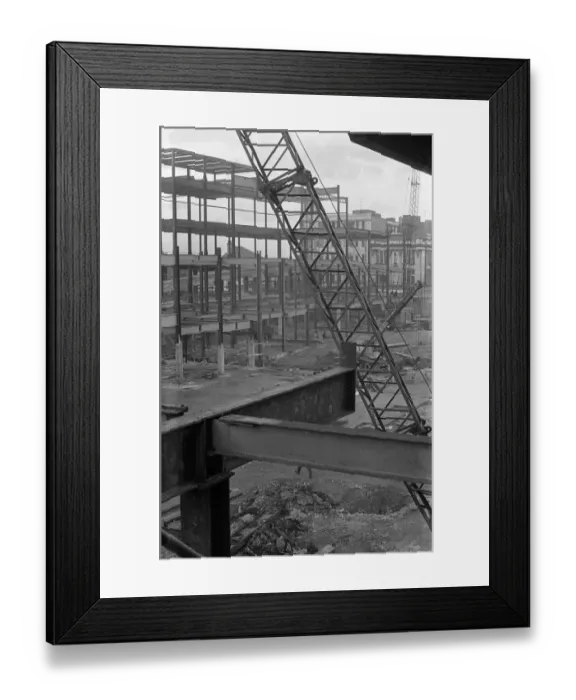 Framed Print : Construction of the Cleveland Centre, Middlesbrough. 1971 Framed Print : Construction of the Cleveland Centre, Middlesbrough. 1971