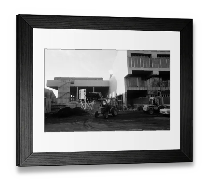 Framed Print : Construction of the Cleveland Centre, Middlesbrough. 1972