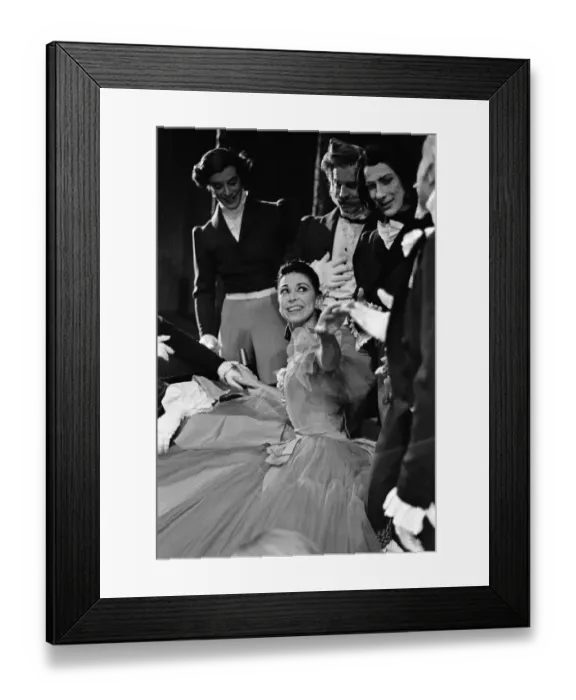Framed Print : Margot Fonteyn during the press call for the Royal Ballets latest production Marguerite