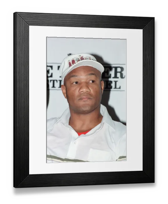 Framed Print : George Foreman pictured at a press conference. Tomorrow he is fighting Terry Anderson