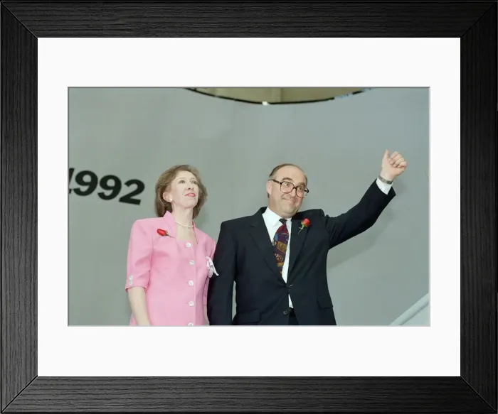 Framed Print : 1992 Labour Party leadership election. Margaret Beckett and John Smith. 10th July 1992 Framed Print : 1992 Labour Party leadership election. Margaret Beckett and John Smith. 10th July 1992