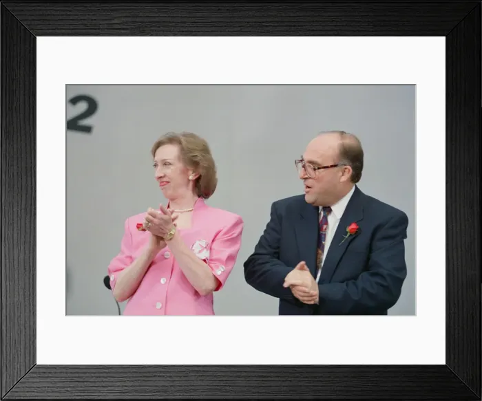 Framed Print : 1992 Labour Party leadership election. Margaret Beckett and John Smith. 10th July 1992 Framed Print : 1992 Labour Party leadership election. Margaret Beckett and John Smith. 10th July 1992