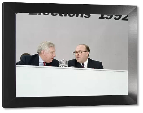 1992 Labour Party leadership election. Roy Hattersley and John Smith. 10th July 1992