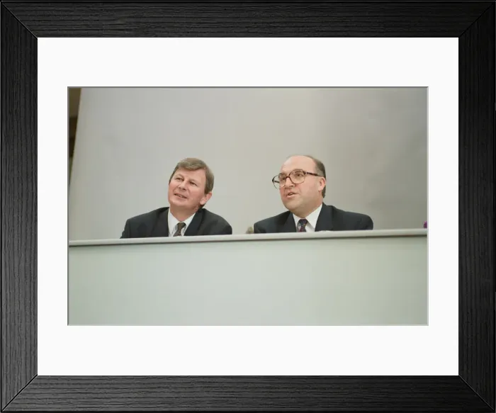 Framed Print : 1992 Labour Party leadership election. John Smith. Bryan Gould and John Smith Framed Print : 1992 Labour Party leadership election. John Smith. Bryan Gould and John Smith