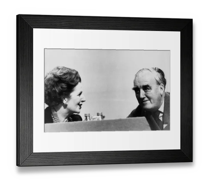 Framed Print : Margaret Thatcher and William Whitelaw - October 1983 Framed Print : Margaret Thatcher and William Whitelaw - October 1983