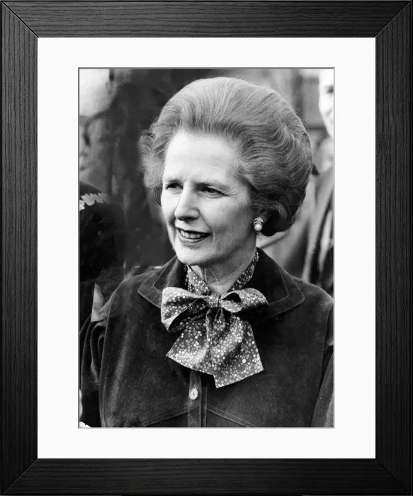Framed Print : Margaret Thatcher at event smiling - February 1984 Framed Print : Margaret Thatcher at event smiling - February 1984