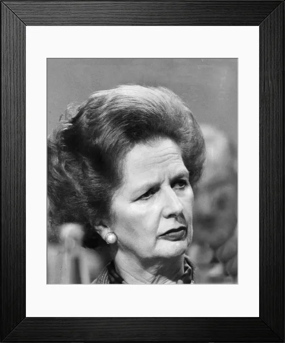 Framed Print : Margaret Thatcher at Tory Party Conference - October 1984 Framed Print : Margaret Thatcher at Tory Party Conference - October 1984