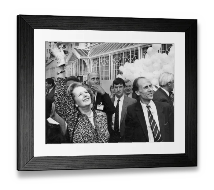 Framed Print : Margaret Thatcher and Norman Tebbit at re-opening of Grand Hotel Brighton following IRA Framed Print : Margaret Thatcher and Norman Tebbit at re-opening of Grand Hotel Brighton following IRA