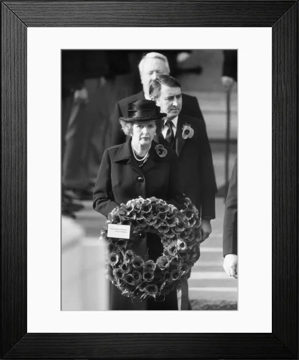 Framed Print : MARGARET THATCHER, DAVID STEEL AND EDWARD HEATH ATTEND THE ANNUAL REMEMBRANCE DAY SERVICE Framed Print : MARGARET THATCHER, DAVID STEEL AND EDWARD HEATH ATTEND THE ANNUAL REMEMBRANCE DAY SERVICE