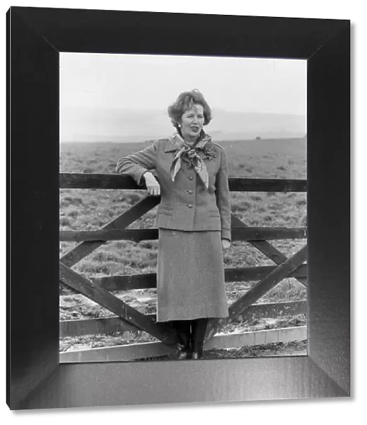 MARGARET THATCHER CAMPAIGNING NEAR PADSTOW DURING THE 1983 GENERAL ELECTION - 22ND MAY