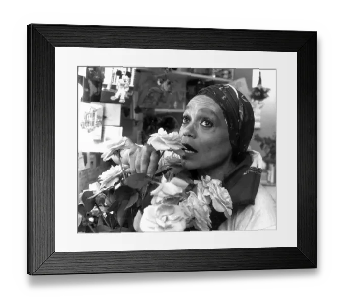 Framed Print : EARTHA KITT IN HER DRESSING ROOM - 14TH JULY 1988