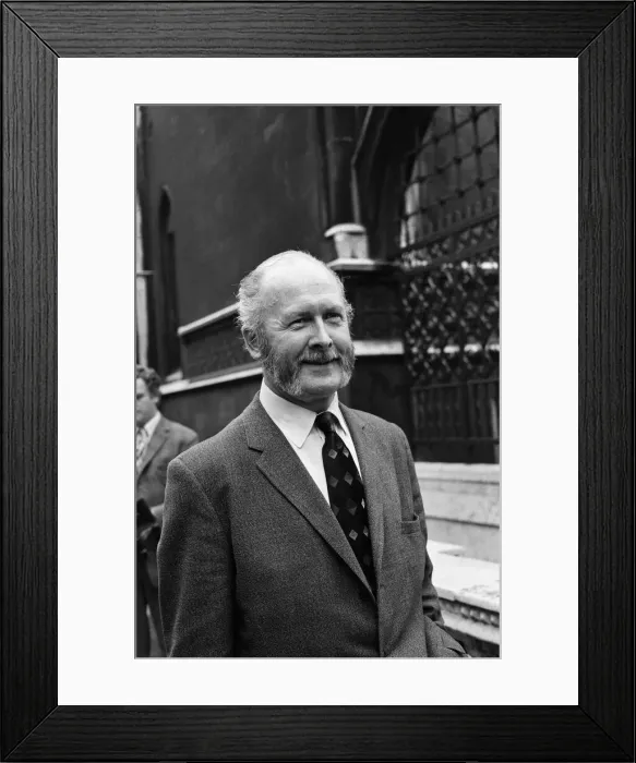 Framed Print : Picture shows steam train enthusiast, Alan Pegler, at Waterloo Station, London Framed Print : Picture shows steam train enthusiast, Alan Pegler, at Waterloo Station, London
