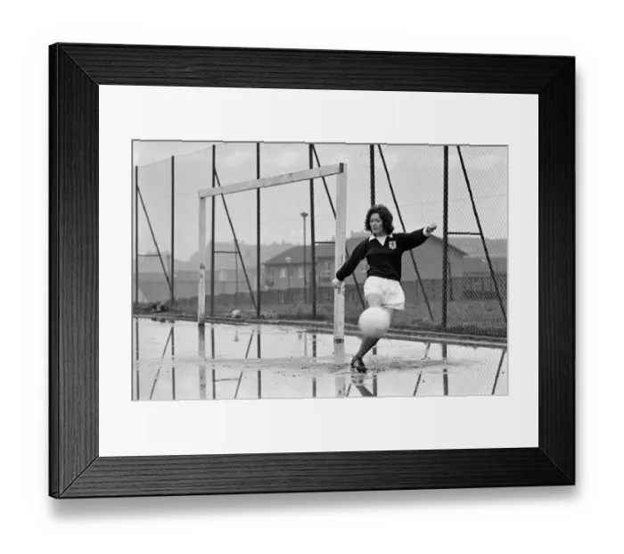 Framed Print : Scotland Ladies football star Edna Neillis has been informed by the Ladies Football