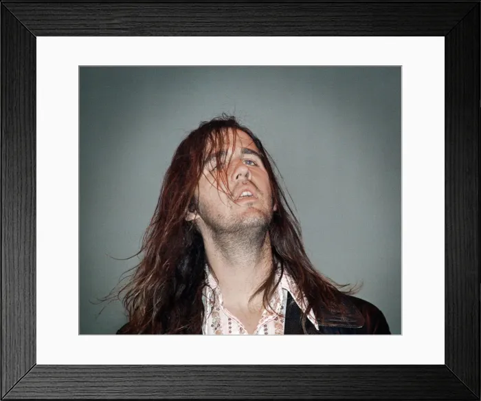 Framed Print : Reading 1992 revisited - 30th August 1992 - Nirvana headlining - Bassist Krist Noveselic