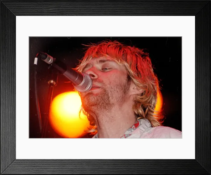 Framed Print : Reading 1992 revisited - 30th August 1992 - Nirvana headlining - Kurt Cobain - Copyright Framed Print : Reading 1992 revisited - 30th August 1992 - Nirvana headlining - Kurt Cobain - Copyright