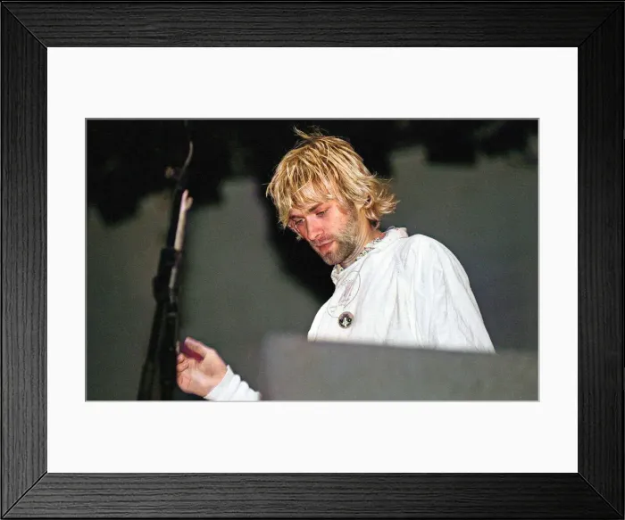 Framed Print : Reading 1992 revisited - 30th August 1992 - Nirvana headlining - Kurt Cobain - Copyright Framed Print : Reading 1992 revisited - 30th August 1992 - Nirvana headlining - Kurt Cobain - Copyright