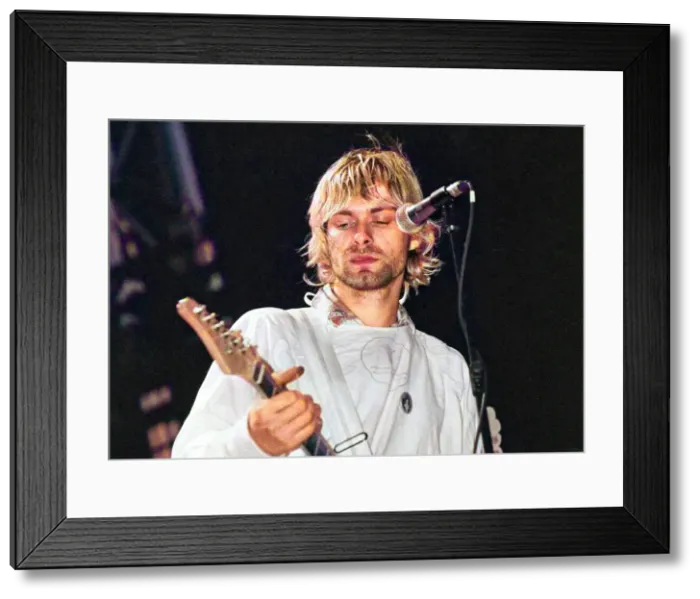 Framed Print : Reading 1992 revisited - 30th August 1992 - Nirvana headlining - Kurt Cobain - Copyright Framed Print : Reading 1992 revisited - 30th August 1992 - Nirvana headlining - Kurt Cobain - Copyright