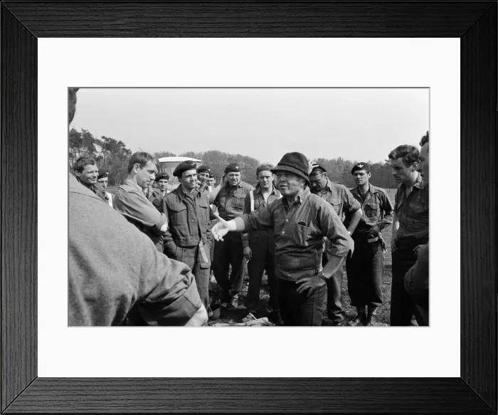 Framed Print : The filming of A Bridge Too Far'in Deventer, Holland