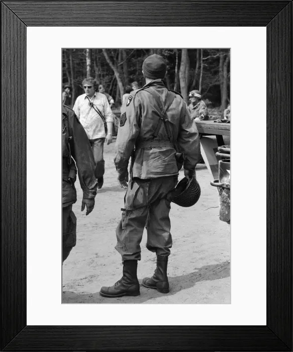 Framed Print : The filming of A Bridge Too Far'in Deventer, Holland. 10th May 1976 Framed Print : The filming of A Bridge Too Far'in Deventer, Holland. 10th May 1976