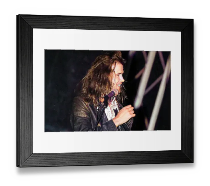 Framed Print : Reading 1992 revisited - 30th August 1992 - Nirvana headlining - Bassist Krist Noveselic