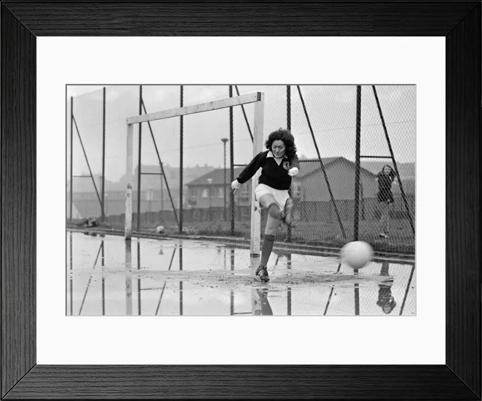 Framed Print : Scotland Ladies football star Edna Neillis has been informed by the Ladies Football