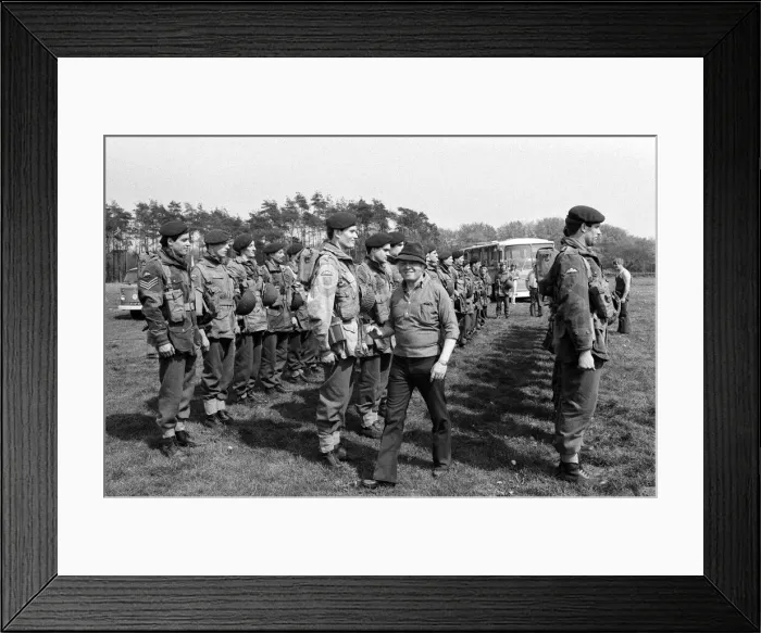 Framed Print : The filming of A Bridge Too Far'in Deventer, Holland