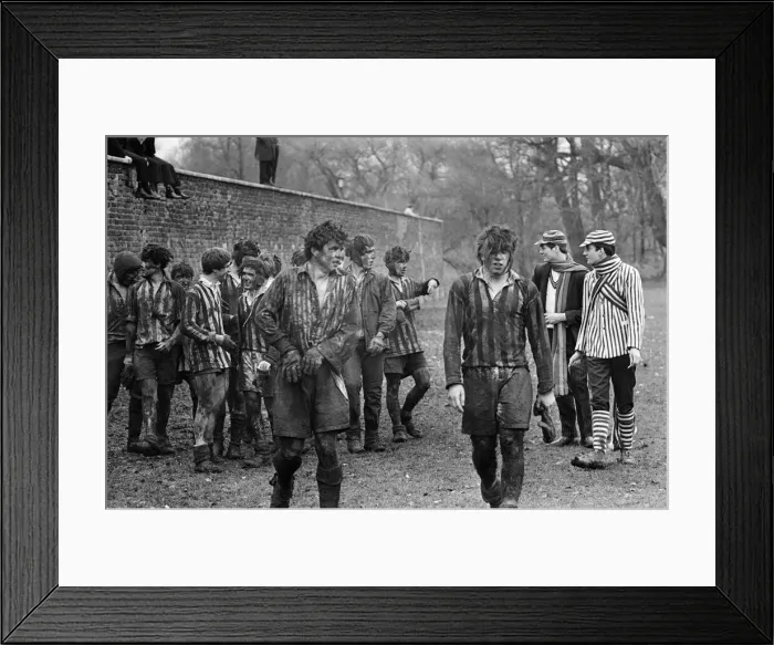 Framed Print : The Wall Game played at Eton College. Near Windsor in Berkshire. 26th November 1966 Framed Print : The Wall Game played at Eton College. Near Windsor in Berkshire. 26th November 1966