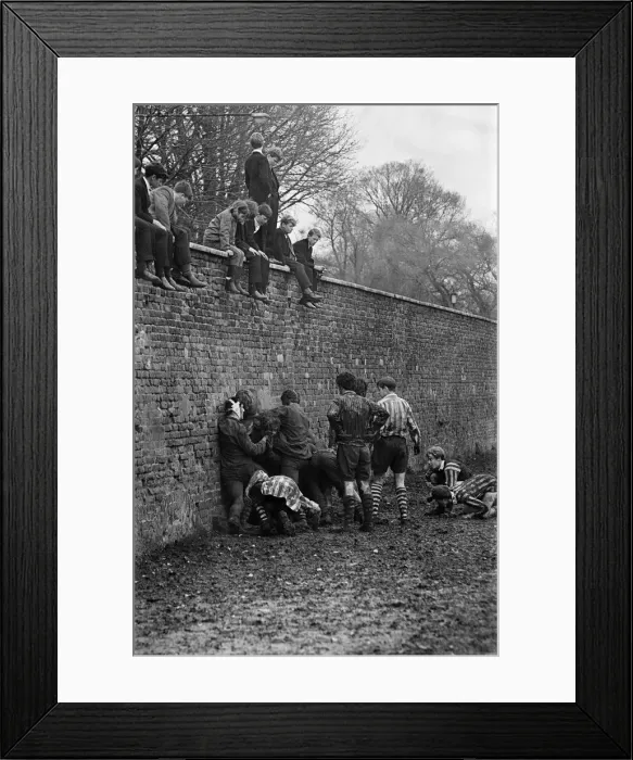 Framed Print : The Wall Game played at Eton College. Near Windsor in Berkshire. 26th November 1966 Framed Print : The Wall Game played at Eton College. Near Windsor in Berkshire. 26th November 1966